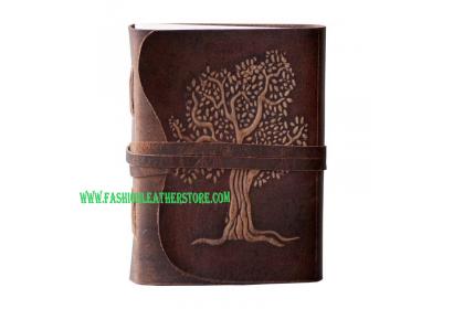 Tree Of Life Leather Journal Notebook
