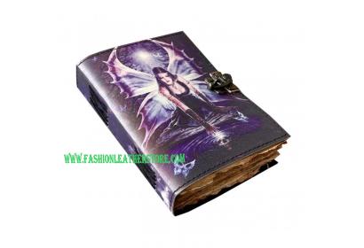 Printed Handmade Leather Journal Gothique Design