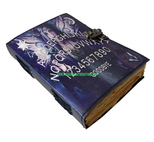 Leather Printed Journal Notebook Handmade Print Design Vintage Deckle Edge Paper Journals For Men And Women ABCD journal