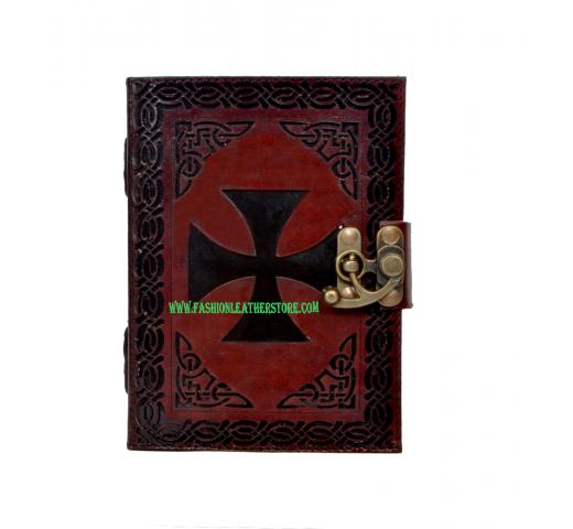 Handmade New Design Vintage Handmade Beautiful Cross Cut Work Leather Journal 120 Pages Notebook Sketchbook Travel Journal