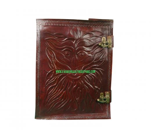  Large Size Leather Blank Journal, Leather Journal Blank Pages Dairy Note Book