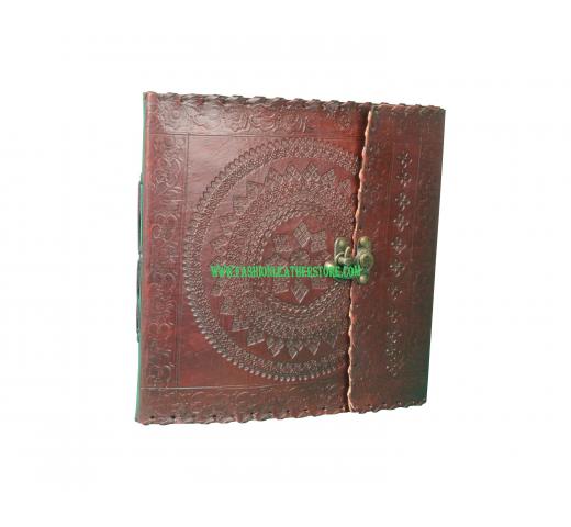 Notebook Valentines Day Gifts Leather Bound Diary Journal Personal Notebook Hand Embossed with a Lock 120 Unlined Eco-friendly Pages