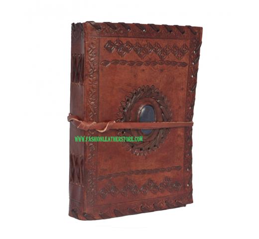 Antique Brown Real Leather Journal Handmade Diary Notebook | Shaista ...