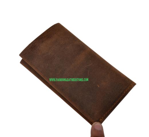 Vintage Handmade Crazy Horse Leather Id/Credit Card Debit Card Driving License Holder