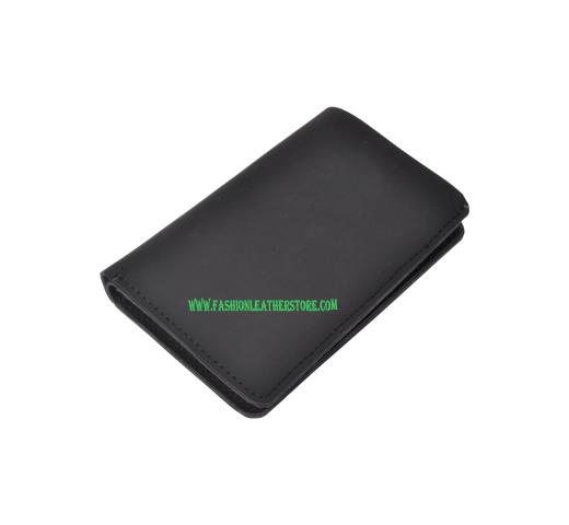 Vintage Genuine promotional Handmade credit leather card holder Cash Money Purse Wallet