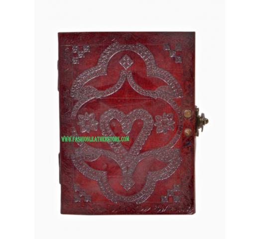 Handmade New Embossed Journal Antique Love Heart Design Journal & Notebook