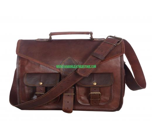 vintage leather travel bag