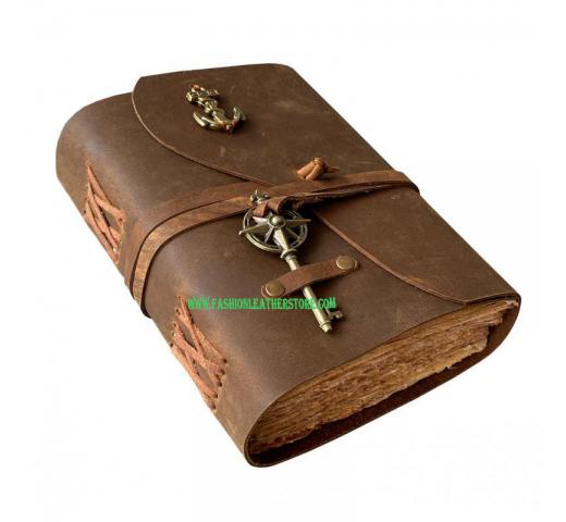 Antique Key Leather Journal