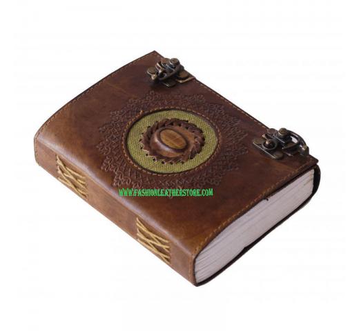Antique Handmade Leather Journal Handmade Stone Notebook