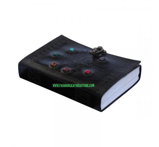 Handmade Tree Of Life Seven Stone Journal