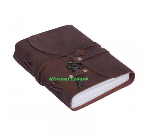 Buffalo Handmade Soft Leather Journal Bound Strap Leather Writing Journal