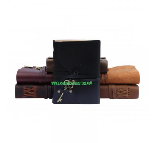 Leather Journals Notebook Handmade Leather Bound Key Lock