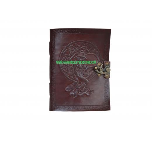 Handmade new design cotton paper celtic leather journal diary and writing notebook