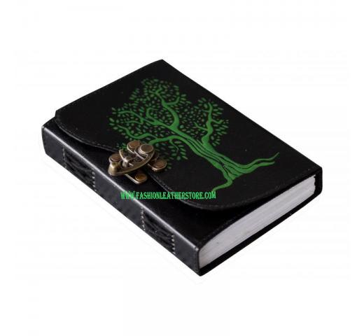 Handmade Notebook Tree Of Life Double Color Design Leather Journal Embossed