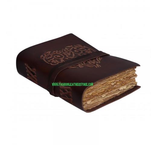 Handmade Heart Design Leather Journal 