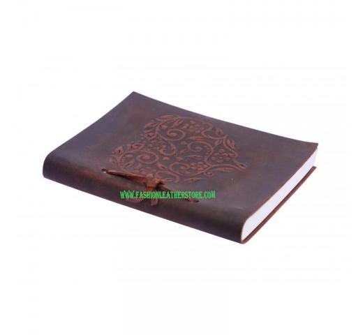 Handmade Soft Leather Journal Writing Bound Heart Embossed Journals Diary
