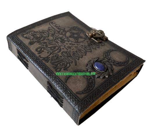 Book Of Shadows The Spell Book Hardcover Embossed Notebook Brown With Antique Two Color An