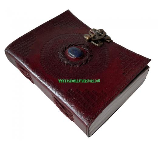 Wholesaler-SingleStoned-Wicca-Wiccan-Antique-Brown-Leather-NeoPagan-Leather-Journal-Spell-