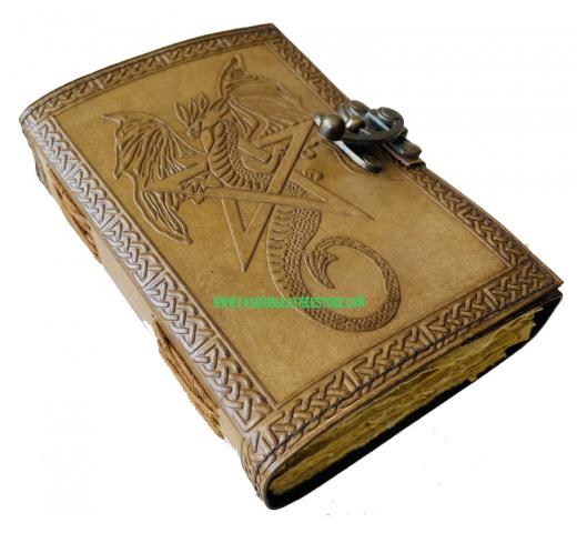 Leather Bound Journal Engraved Vintage Journal Leather Journal For Women Sketchbook Dragon