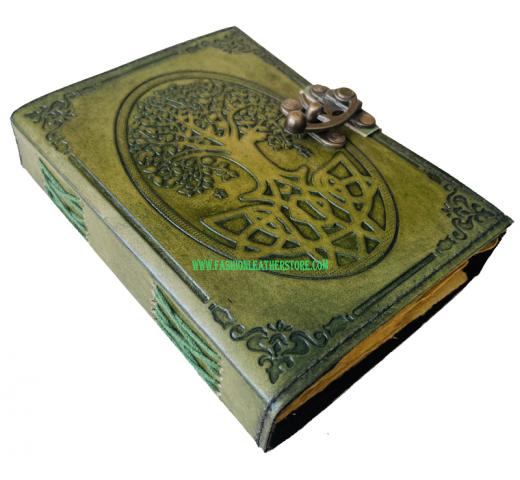Leather Journal Book Of Shadows Green Spell Book Big Life Journal For Writing For Women Sk