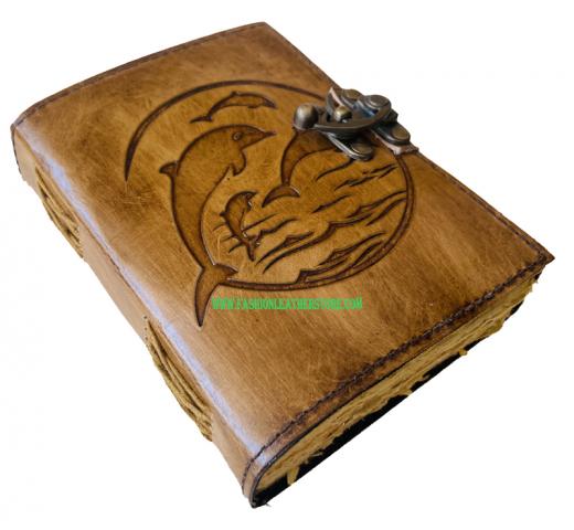 Leather Journal Book Of Shadows Spell Book Fish Journal For Writing For Women Sketchbook Prayer Journal Bound Antique Blank Planner Wholesaler Office Books