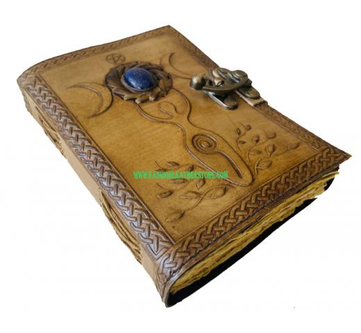 Mother Goddess Book Of Shadow Leather Journal Embossed Writing Notebook Antique Bound Hand