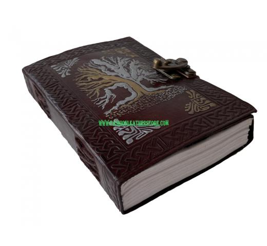 Wholesaler Celtic Design Embossed Double Color Notebook With Golden & Sliver Color 