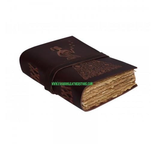 Handmade Heart With Princess Design Leather Journal