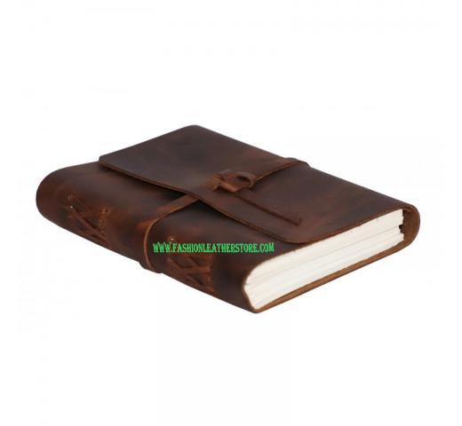 Handmade Leather Journal Book Story Writing Leather Strap Bound Journal