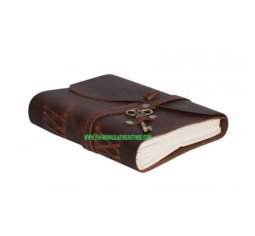 Leather Book Story Diary Craft Lined Paper 240 White Pages Leather Strap Leather Journal