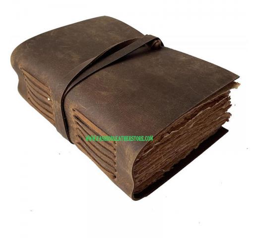  Bound Tan Wrap Journal Antique Handmade Leather Journal