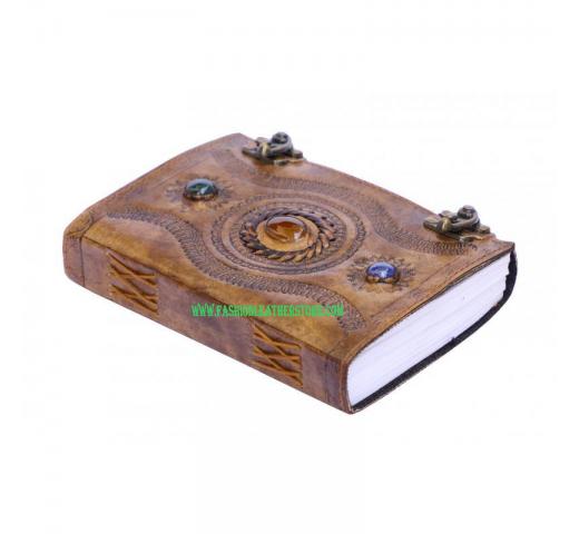 Antique Three Stone Journals Diary Handmade Leather Journal