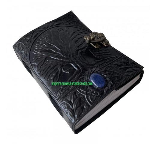tree of life embossed leather journal