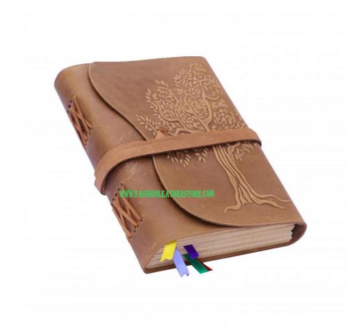 Handmade Brown Tree Of Life Embossed Recycled Handmade Cotton Paper