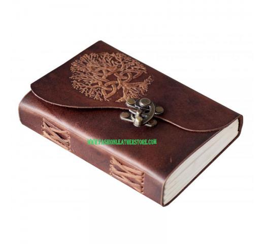 Handmade Leather Bound Tree Of Life Vintage Design Journal